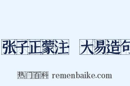 张子正蒙注·大易造句是什么意思的图片